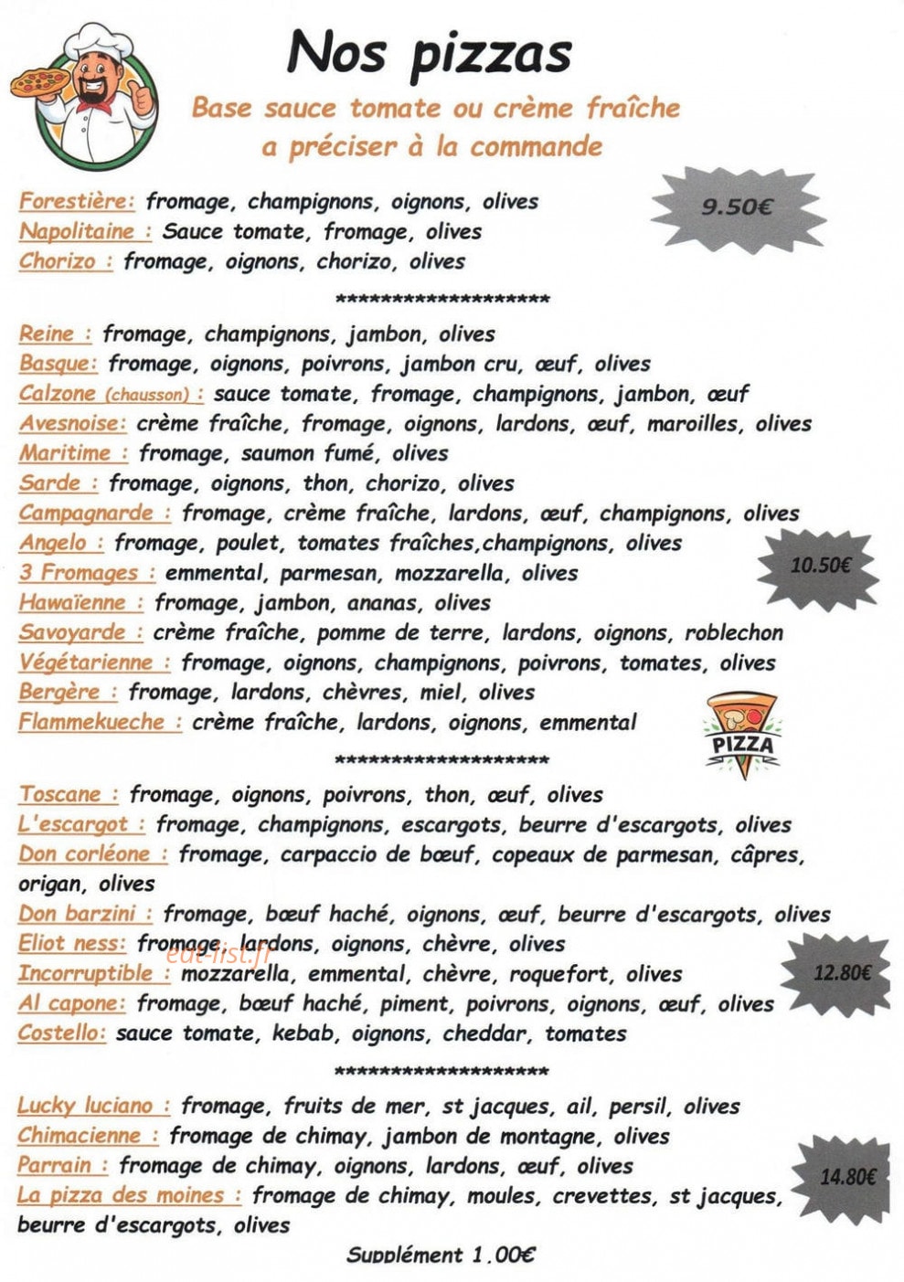 Taverne d'Angelo — carte page 2
