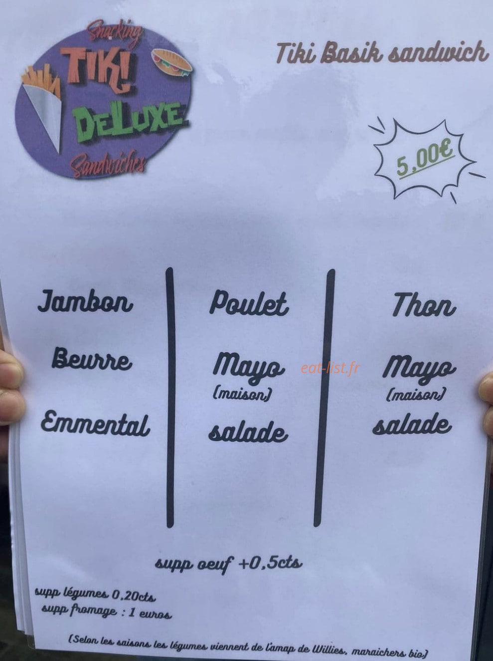 Tiki DeLuxe — carte page 3