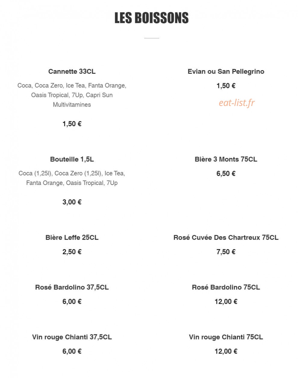 Pizz'Eli — carte page 9