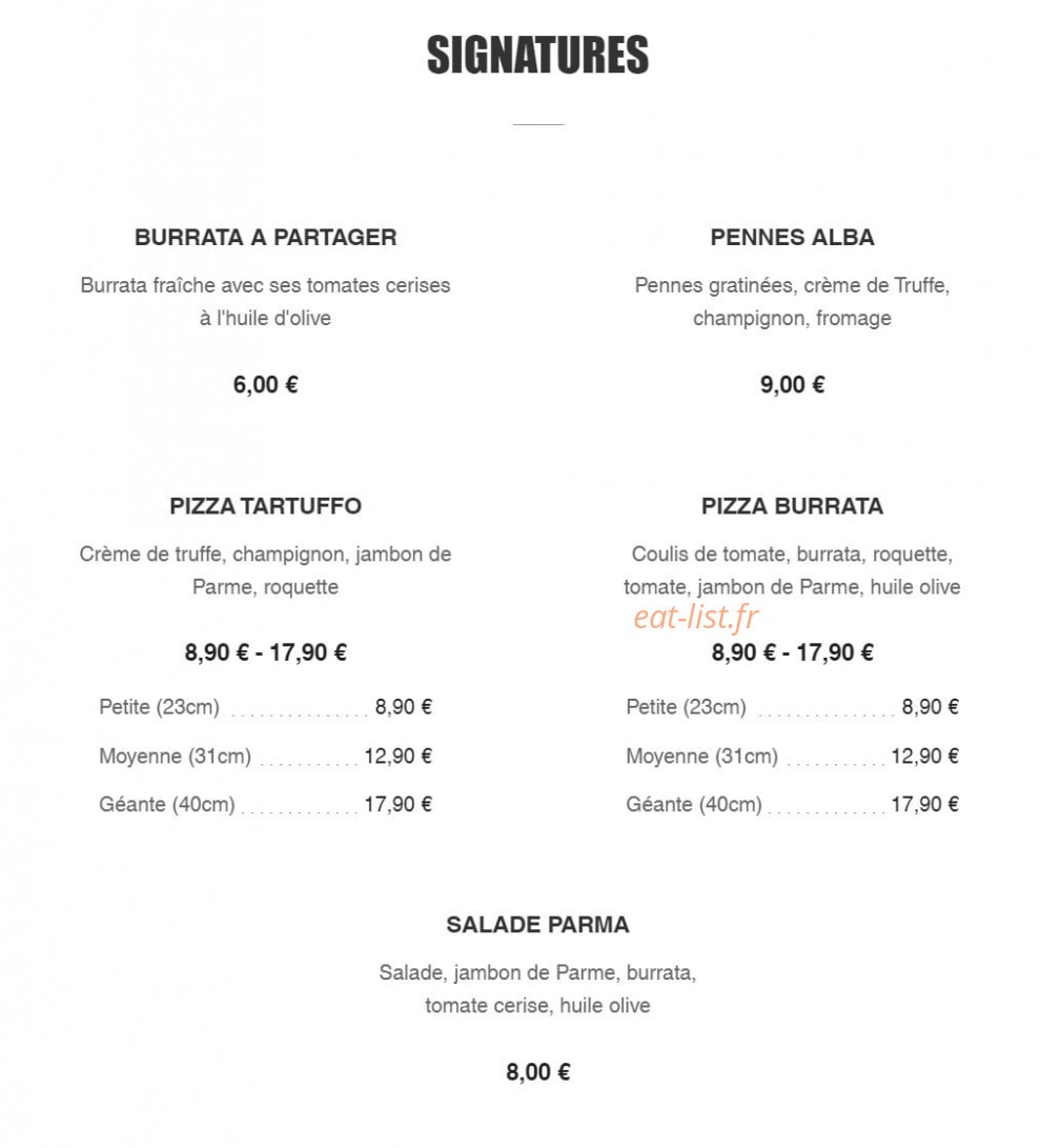 Pizz'Eli — carte page 2