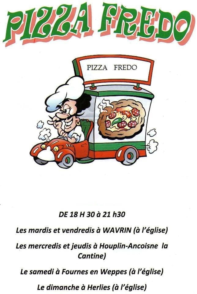 Pizza Fredo — carte page 1