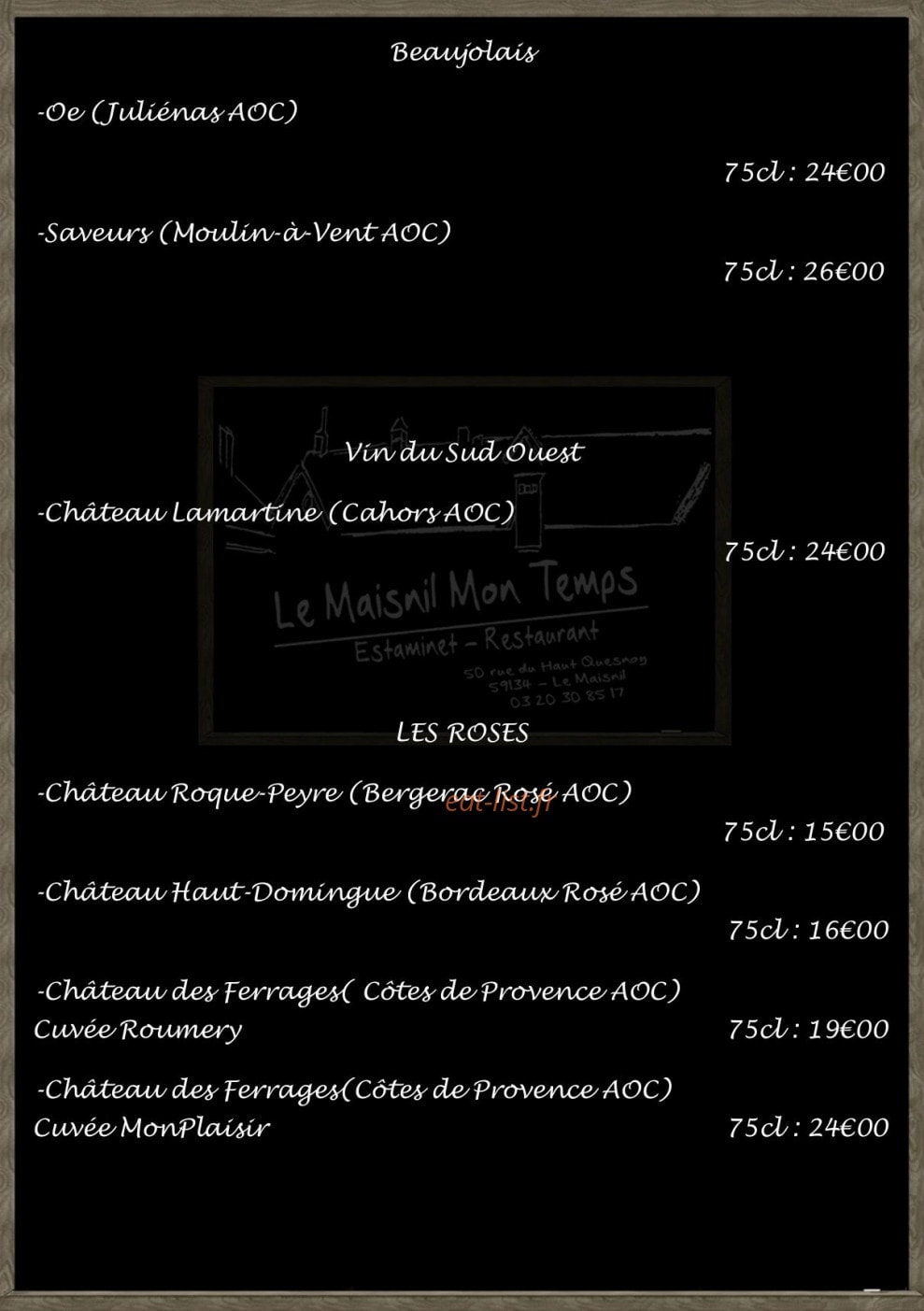 Le Maisnil Mon Temps — carte page 3