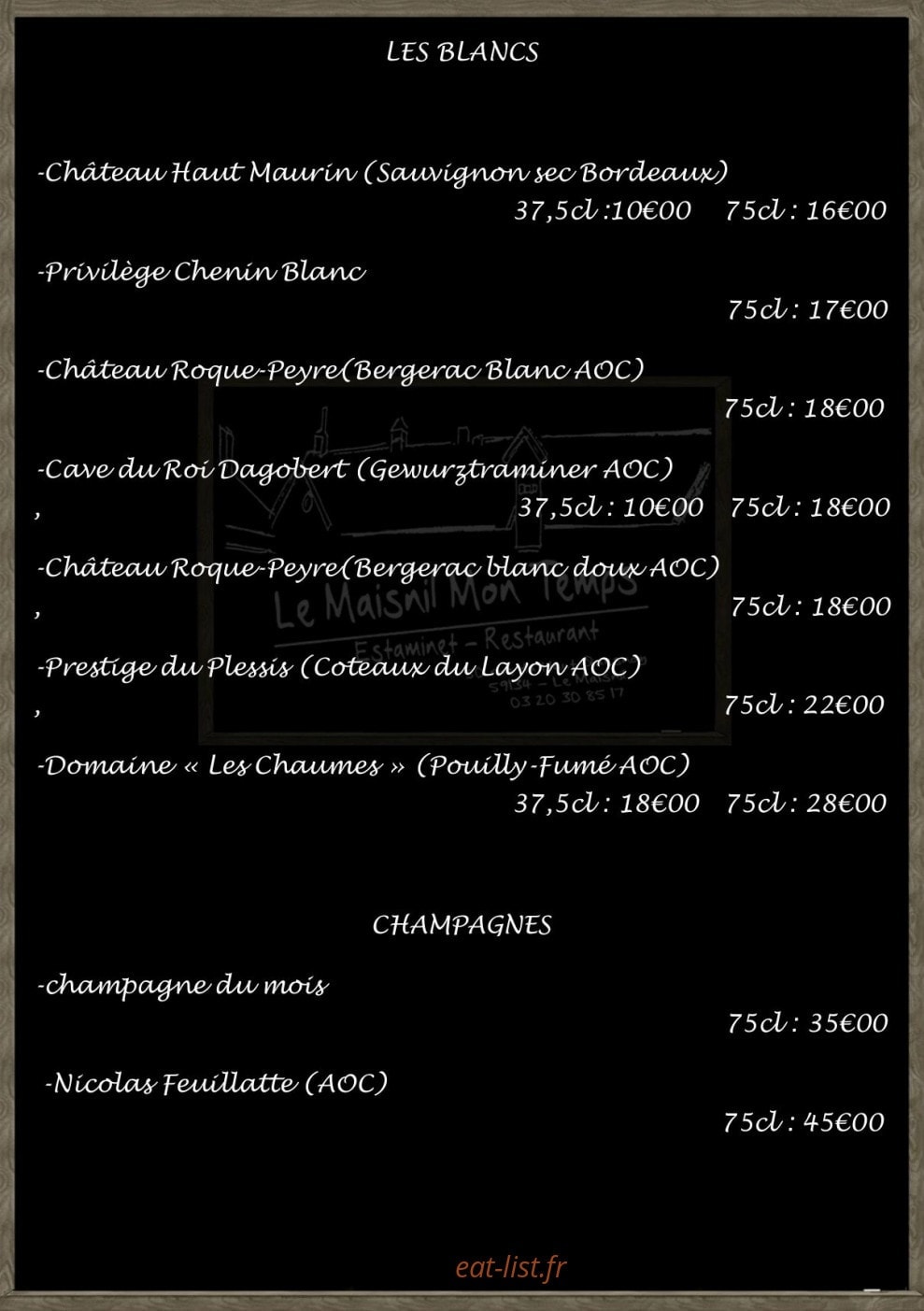 Le Maisnil Mon Temps — carte page 4