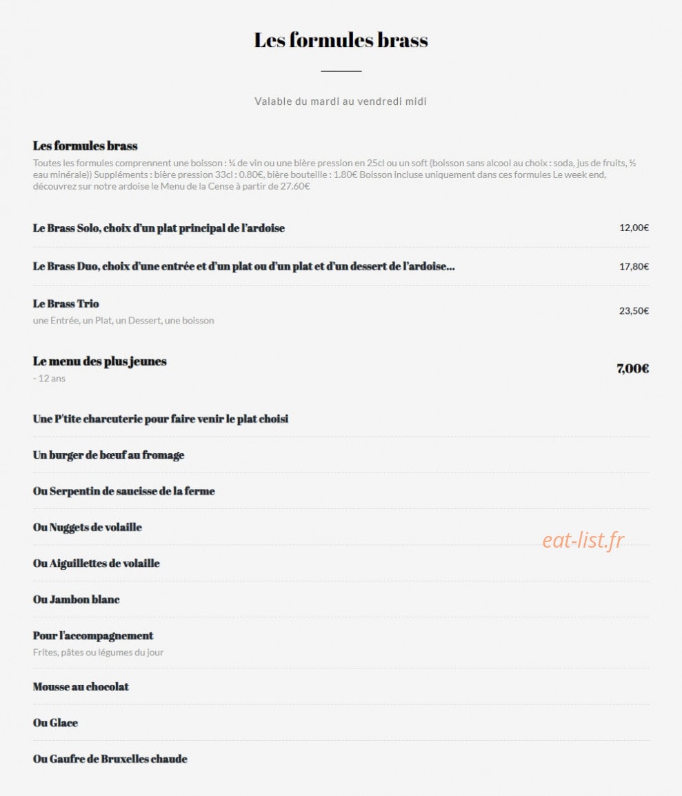 Au Chaudron de Céline — carte page 8