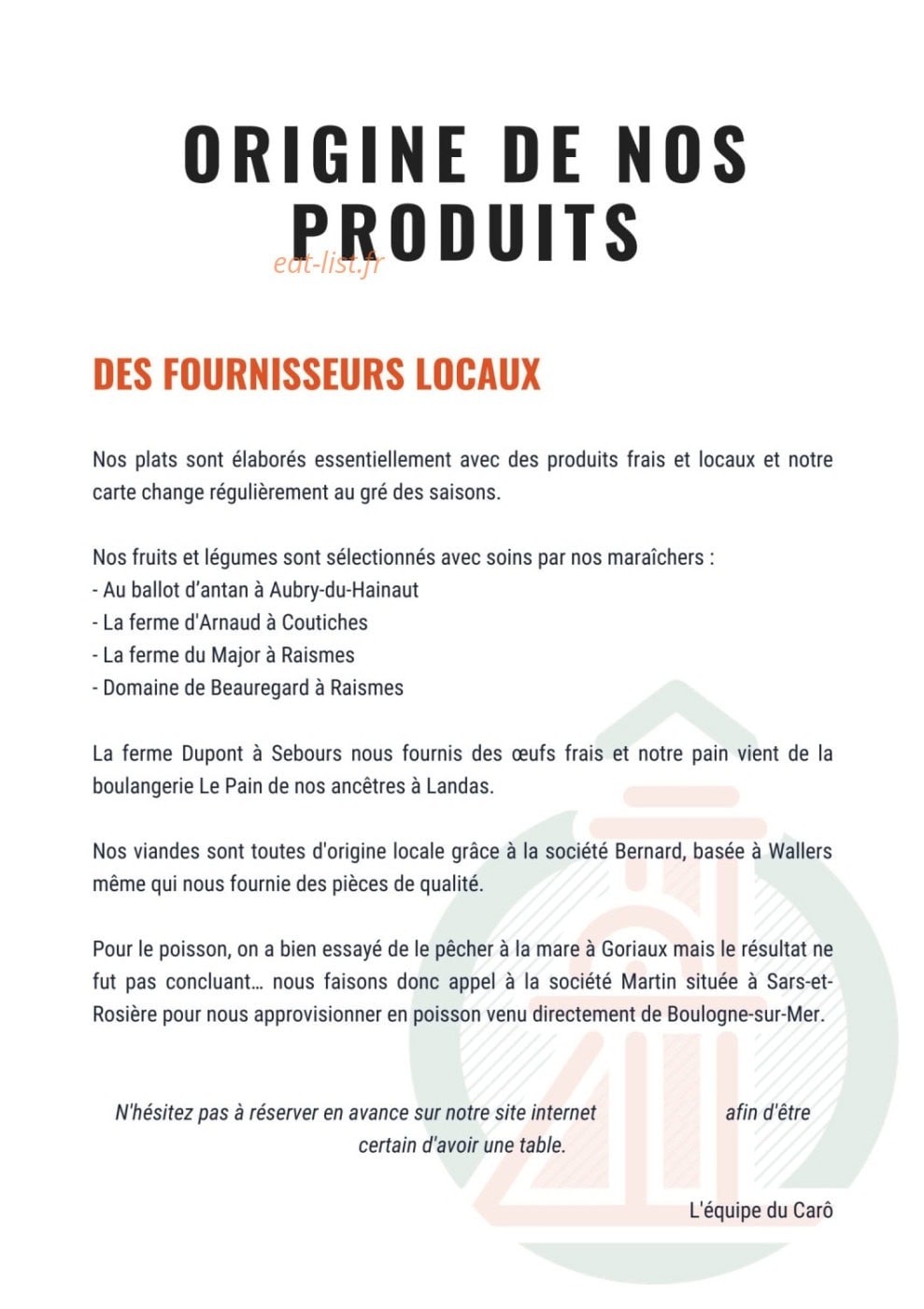 Le Carô — carte page 4