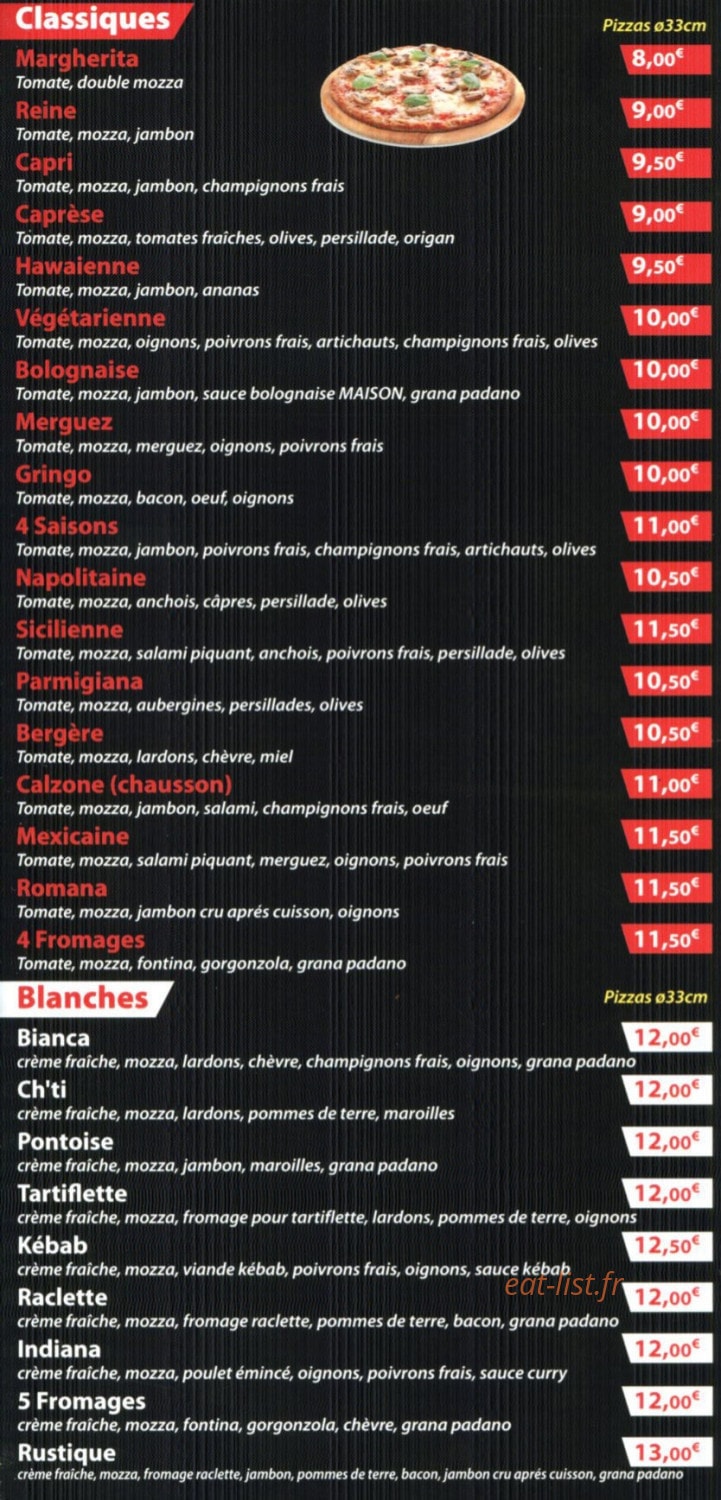 Casa Della Pizza — carte page 2