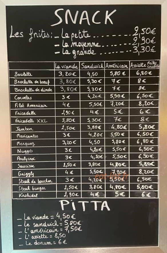 La Patate — carte page 3