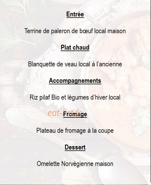 Dupont Restauration — carte page 1