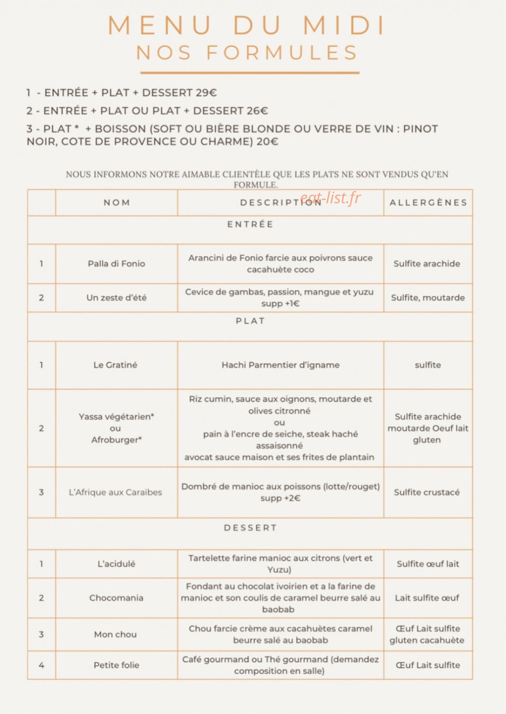 L'Instant Kwuzi — carte page 2