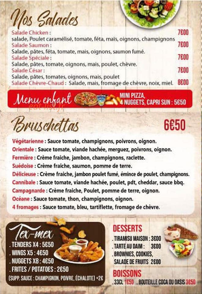 Pizza Grill — carte page 6