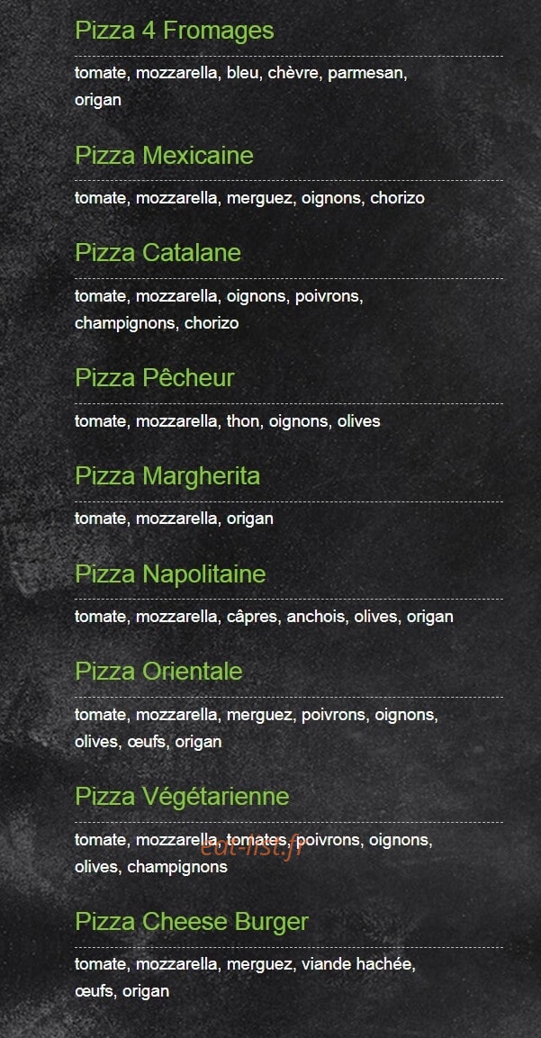 Watti pizza — carte page 2