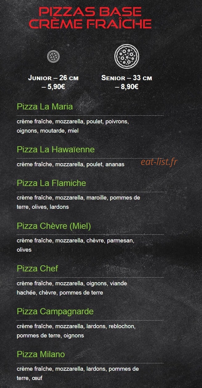 Watti pizza — carte page 3