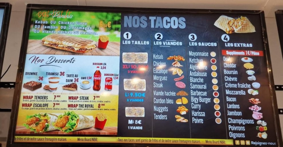 Bodrum Kebab — carte page 4