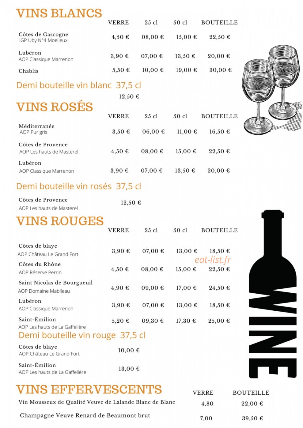 Brasserie de la plage — carte page 4