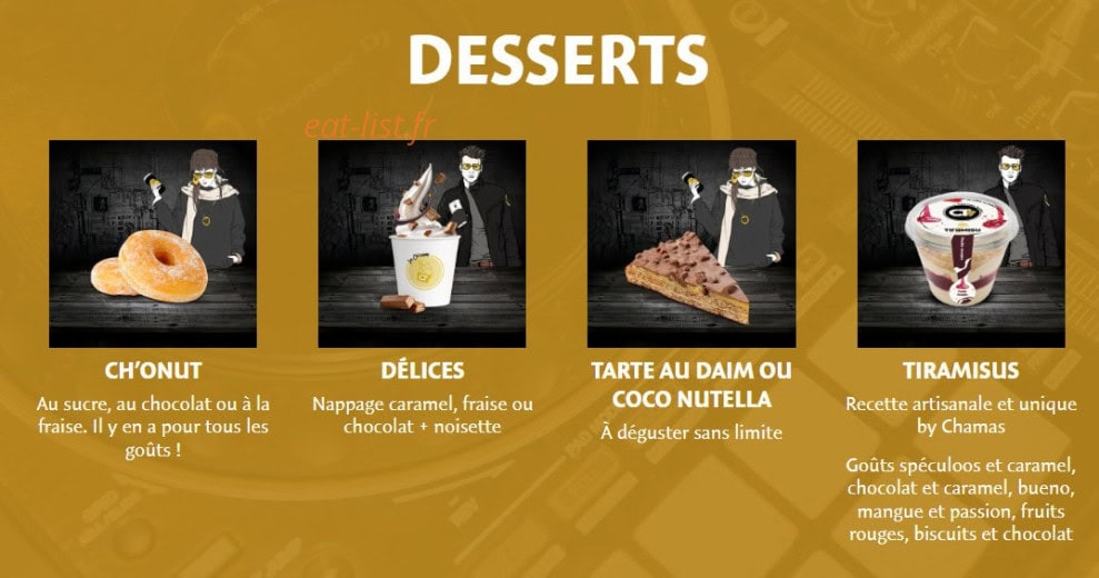 Chamas Tacos — carte page 8