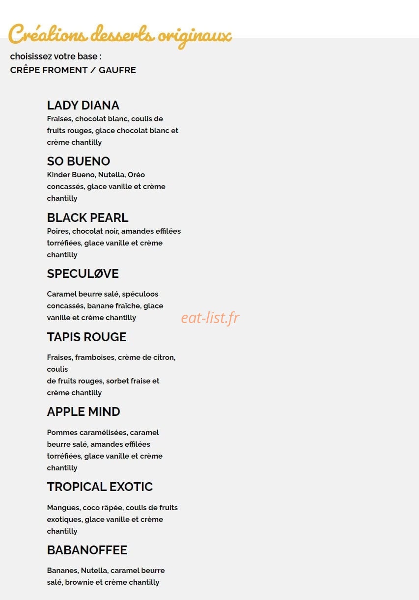 Crêpe Touch — carte page 6