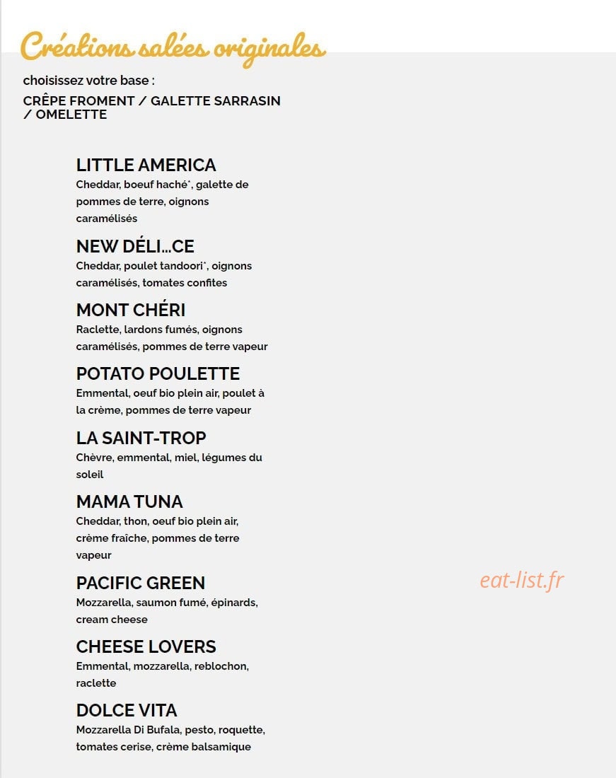 Crêpe Touch — carte page 2