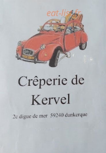 Crêperie de Kervel — carte page 1