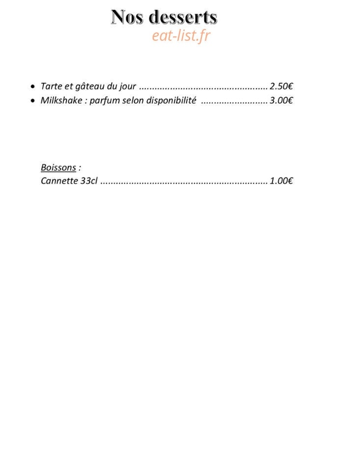 Foody's — carte page 8