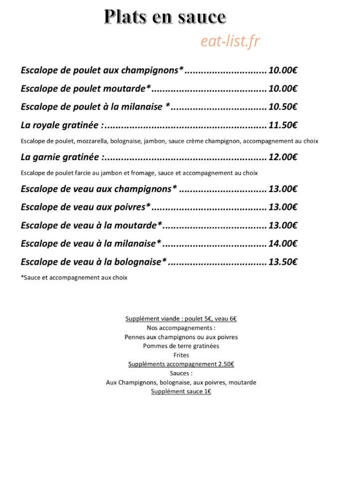 Foody's — carte page 5