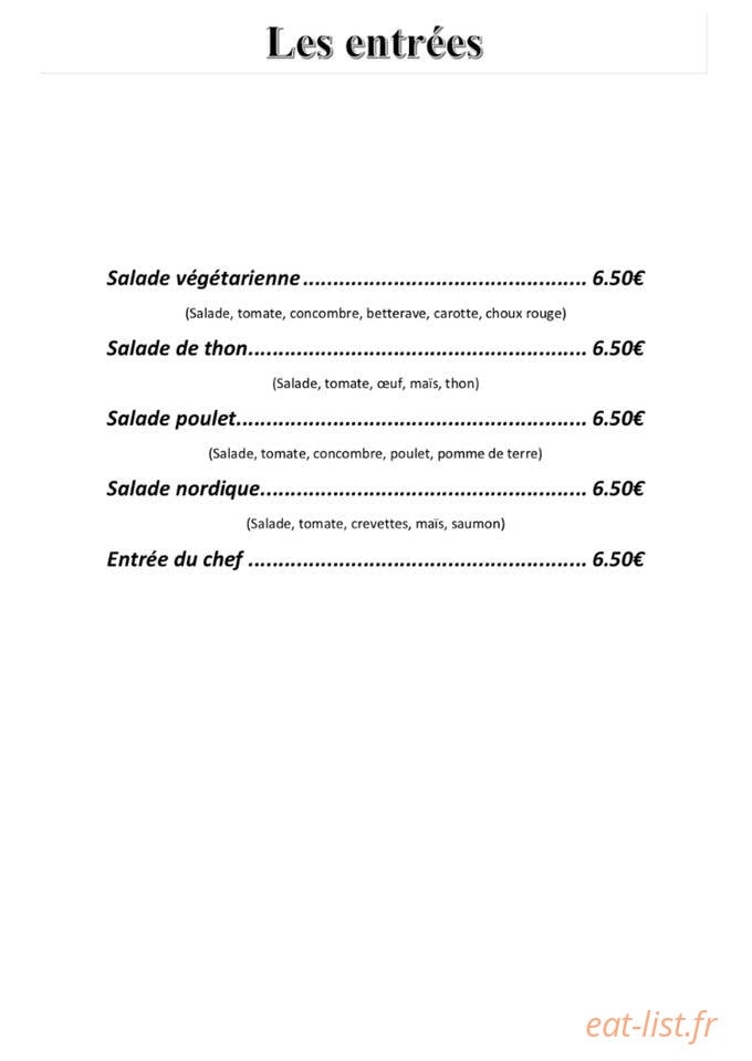 Foody's — carte page 3