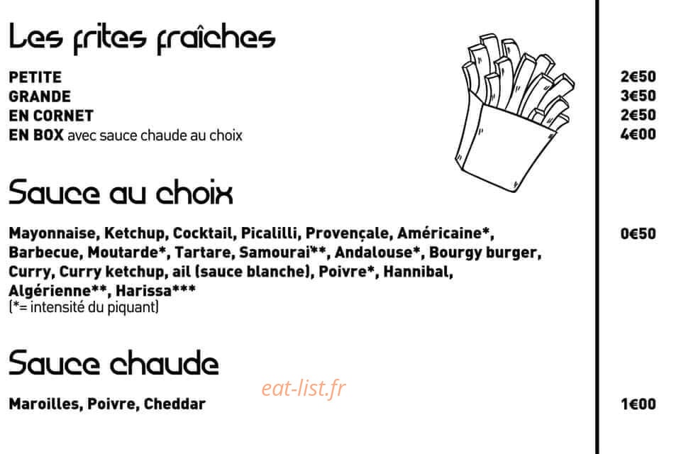 Friterie de la Plage — carte page 3