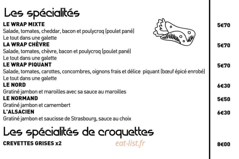 Friterie de la Plage — carte page 5