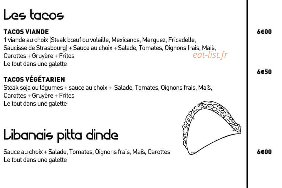 Friterie de la Plage — carte page 2
