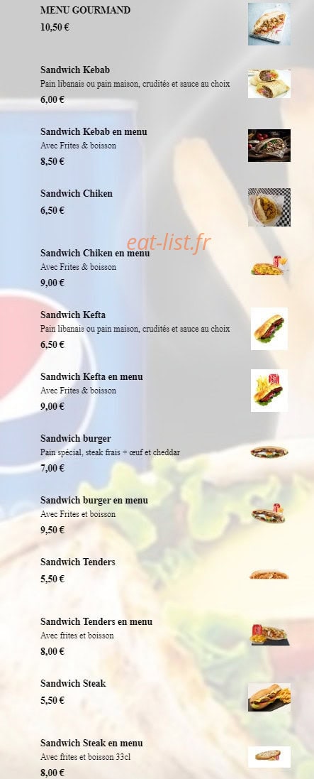 Gourmandises dk — carte page 11