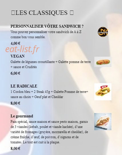 Gourmandises dk — carte page 10