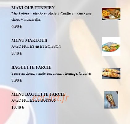 Gourmandises dk — carte page 9
