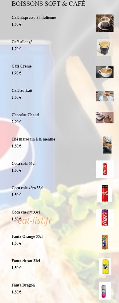 Gourmandises dk — carte page 16