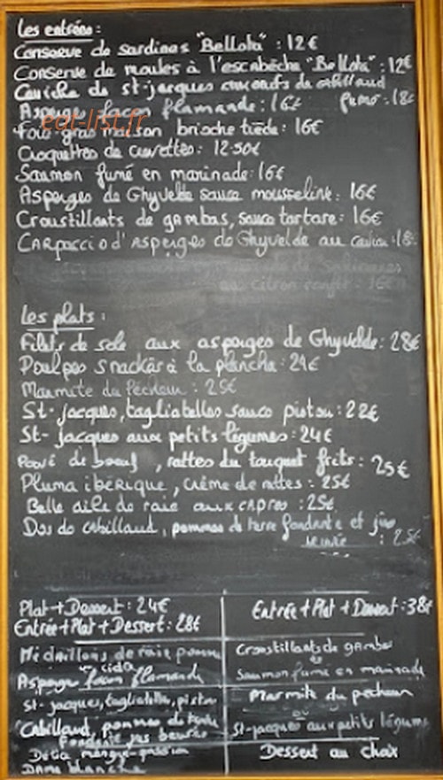 L'arrivage — carte page 1
