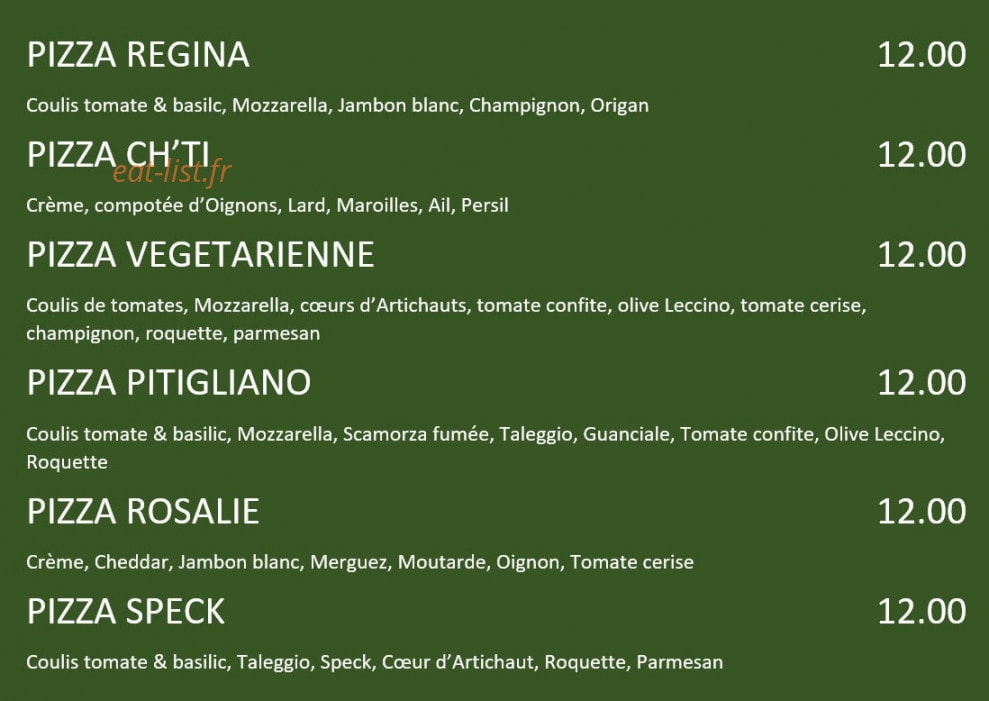La Capanna — carte page 2
