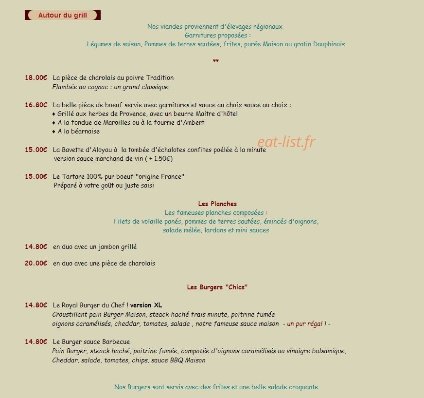 La Gourmandiere — carte page 3