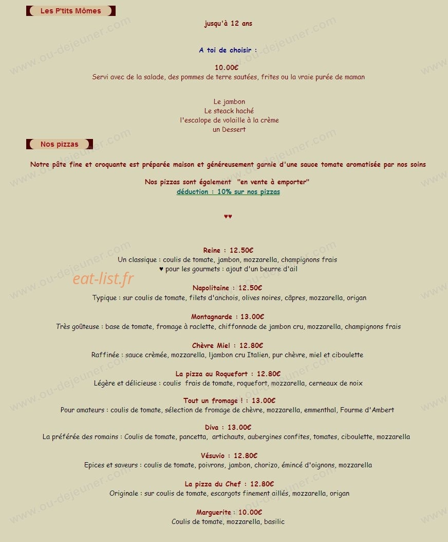 La Gourmandiere — carte page 4