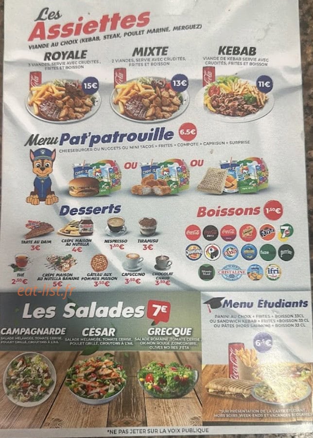 Le comico — carte page 3