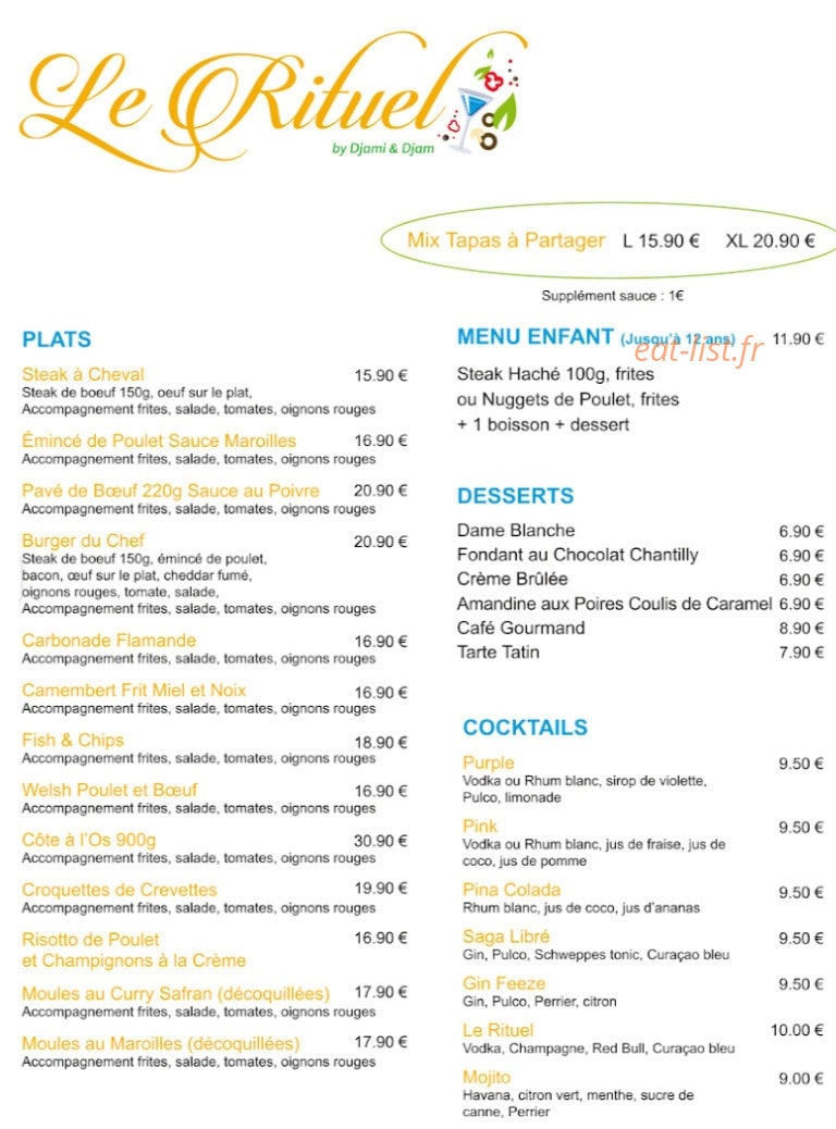 Le Rituel — carte page 1
