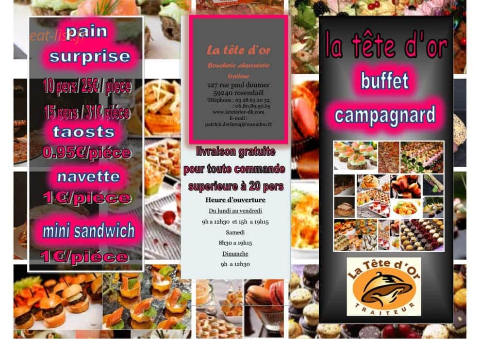 Le snack du boucher — carte page 1