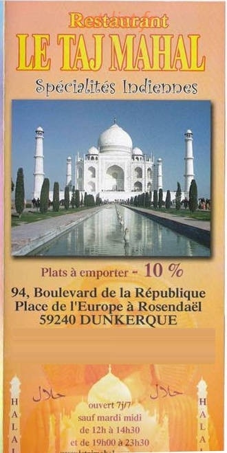 Le Taj Mahal — carte page 1