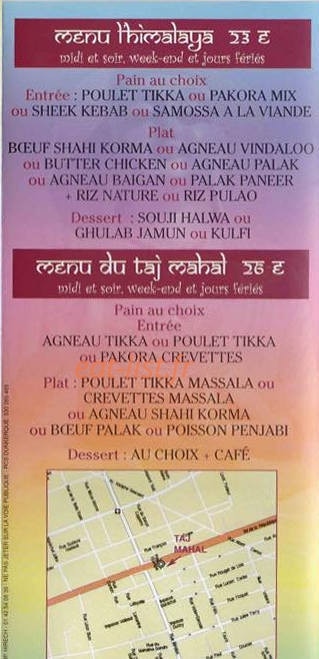 Le Taj Mahal — carte page 3