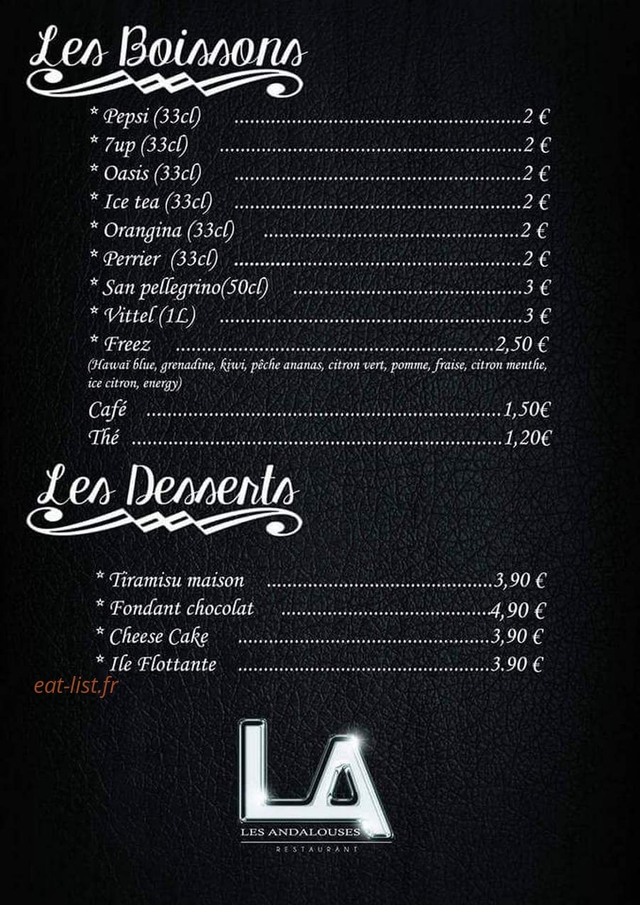 Les andalouses — carte page 6