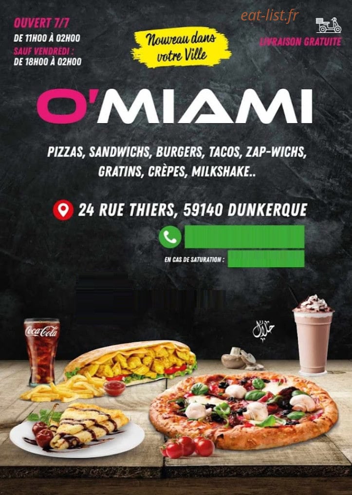 O'miami — carte page 1