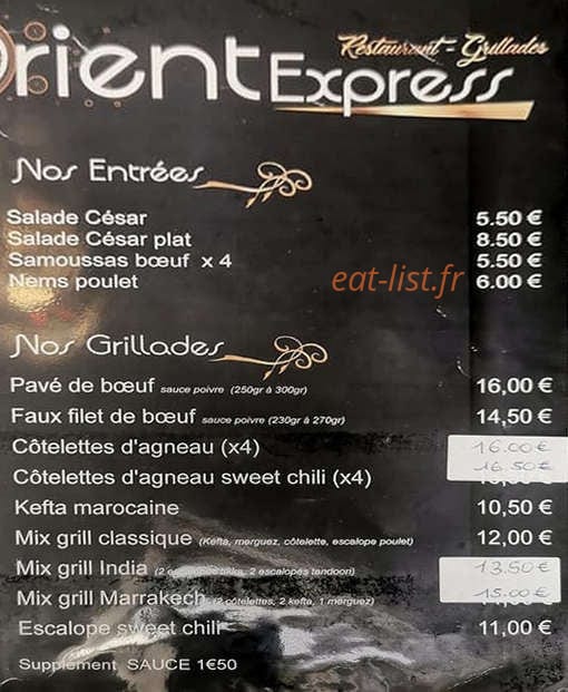 Orient Express — carte page 1