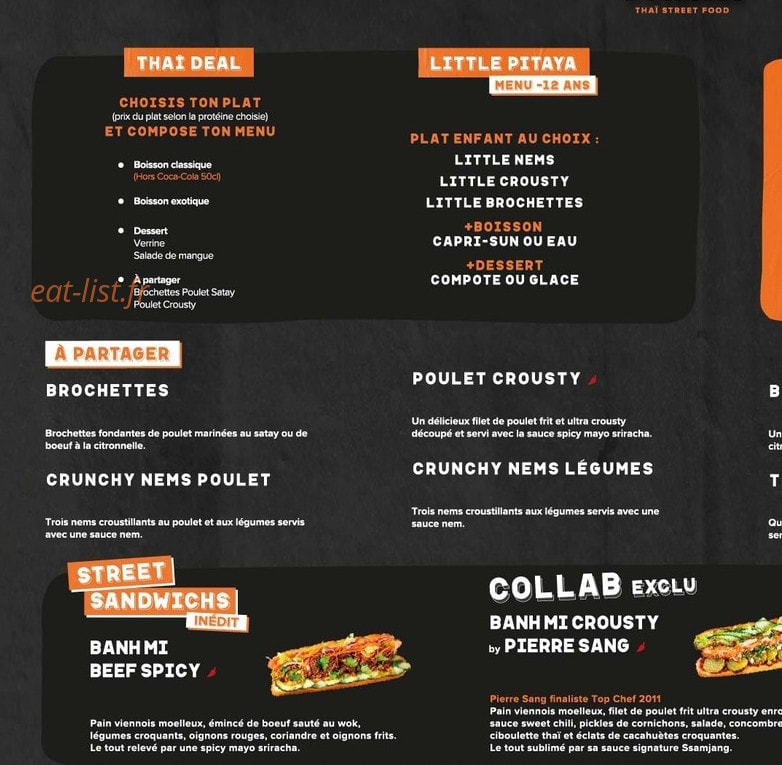 Pitaya — carte page 1