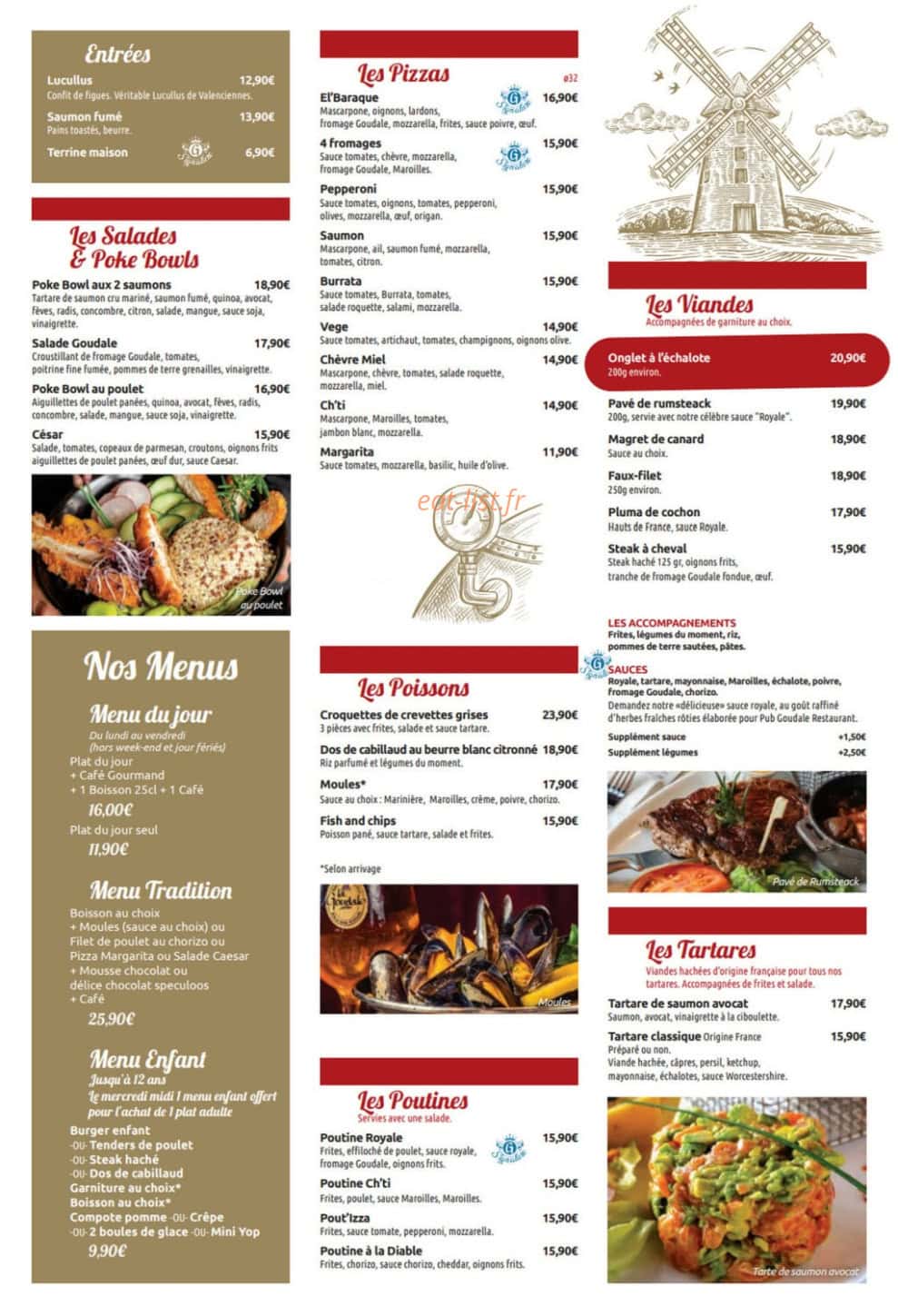Pub Goudale — carte page 1