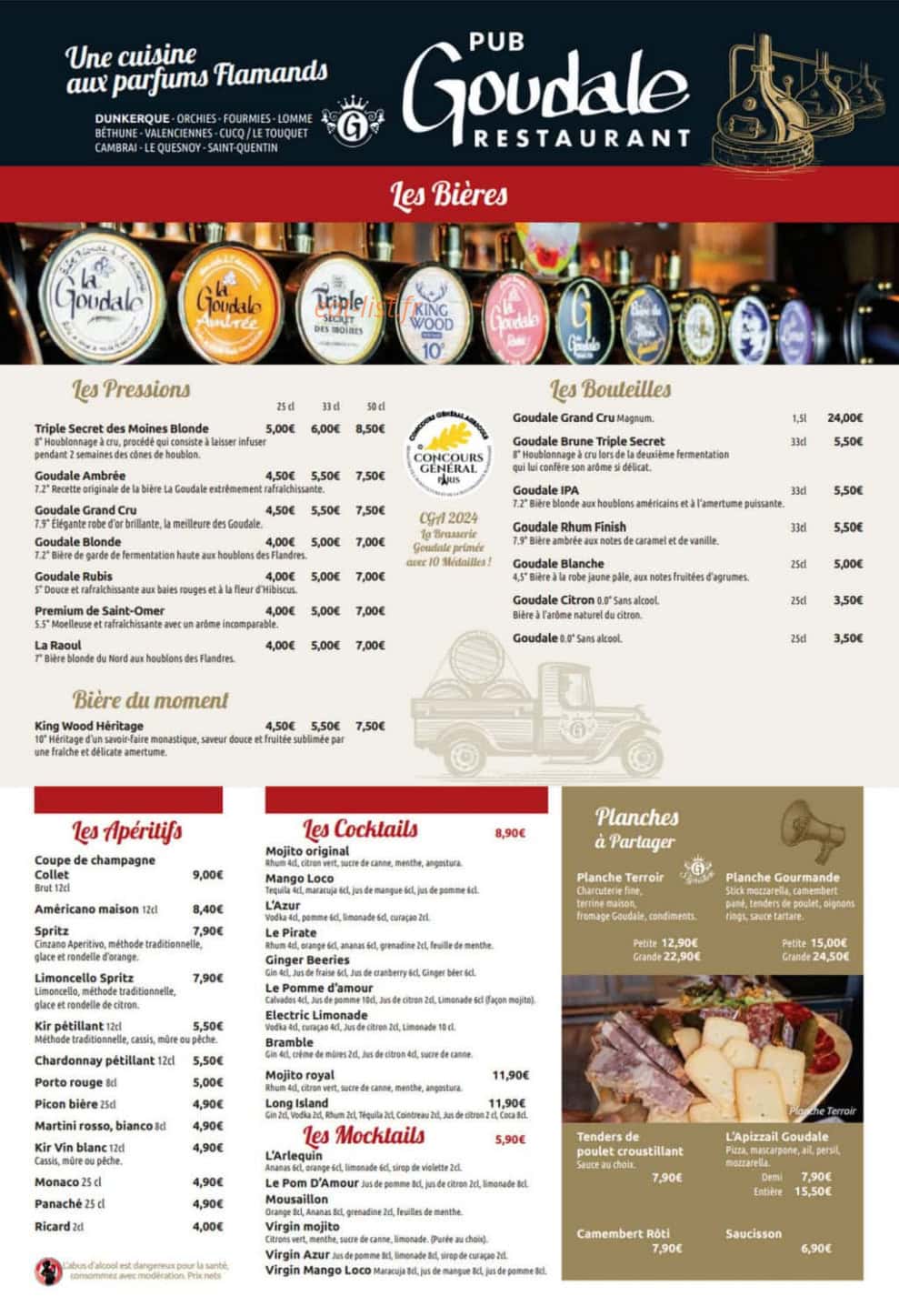 Pub Goudale — carte page 3