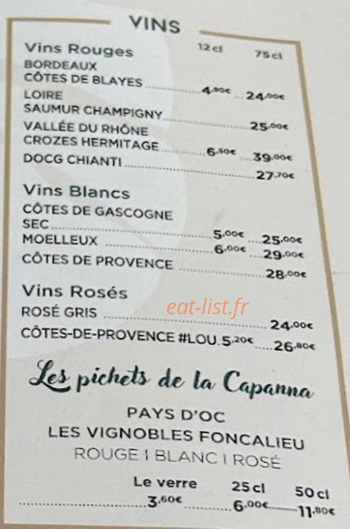 Red rock café — carte page 3