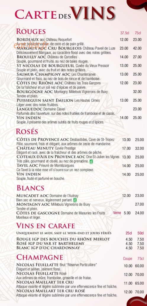 Restaurant Punjab — carte page 8