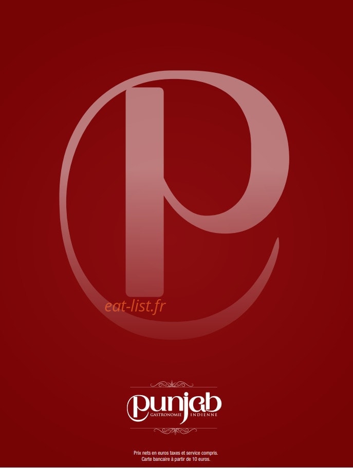 Restaurant Punjab — carte page 9